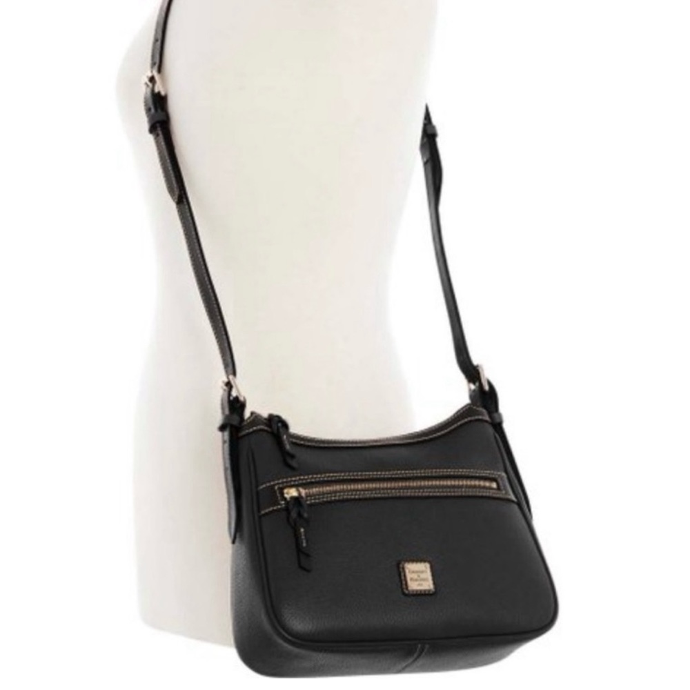 DOONEY & BOURKE Black Pebble Leather Presley Crossbody - Picture 11 of 16